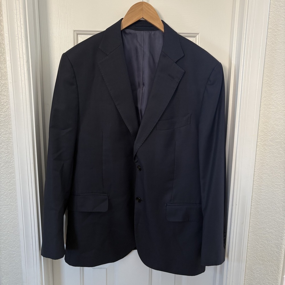 Suitsupply Mens Blazer Napoli 44S Navy BlueVitale Barberis Canonico 2-Button